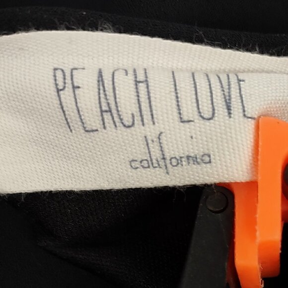 Peach Love California Black Swing Dress With Inner Liner Size Small - Picture 10 of 11
